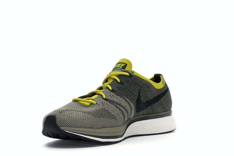 Nike Flyknit Trainer Cargo Khaki Bright Citron