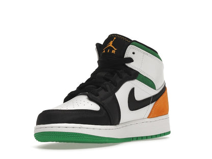 Jordan 1 Mid SE White Laser Orange Lucky Green (GS)