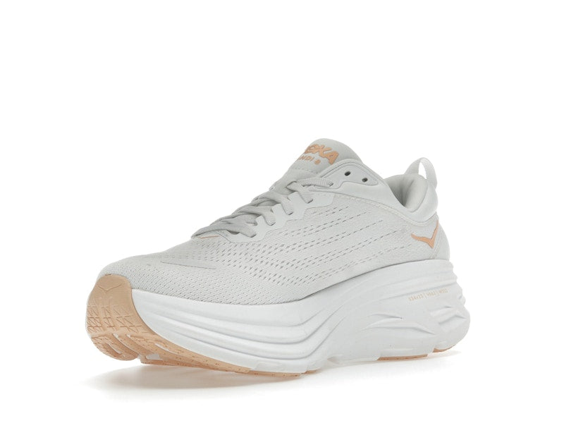 Hoka One One Bondi 8 White Cantaloupe (Women's)