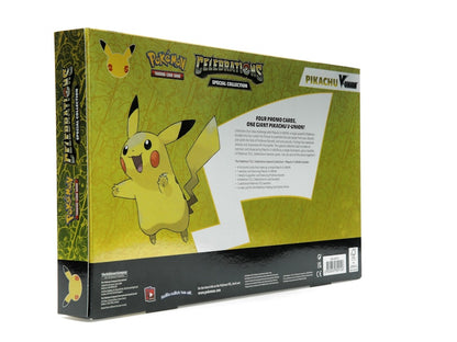 Pokémon TCG 25th Anniversary Celebrations Pikachu V Union Special Collection Box