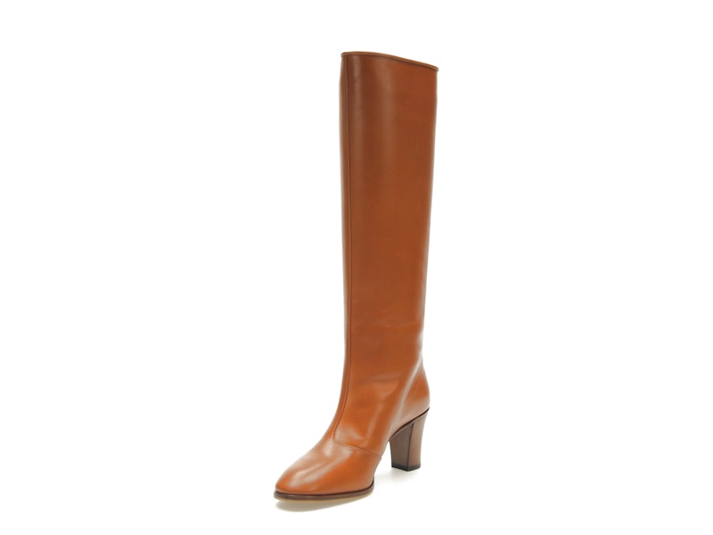 adidas x Gucci 73mm Knee-High Boots Cognac Leather