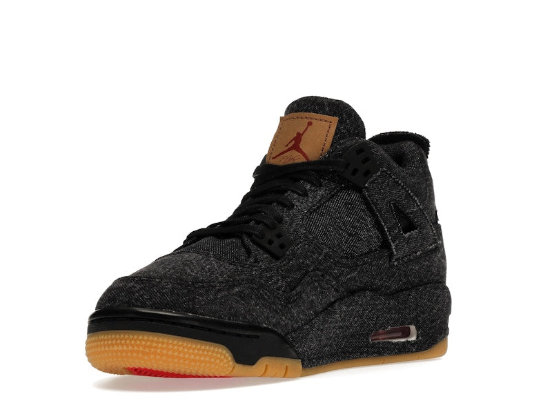 Jordan 4 Retro Levi's Black (GS) (Levi's Tag)
