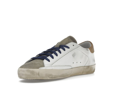 Golden Goose Super-Star Suede Toe White Taupe Royal Blue Black