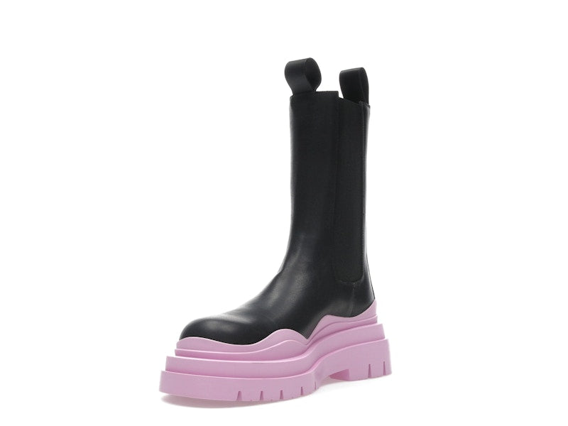 Bottega Veneta Tire Chelsea Boot Black Gloss (Women's)