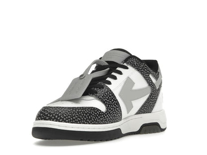 OFF-WHITE Out Of Office OOO Low Tops Black Grey with Dots