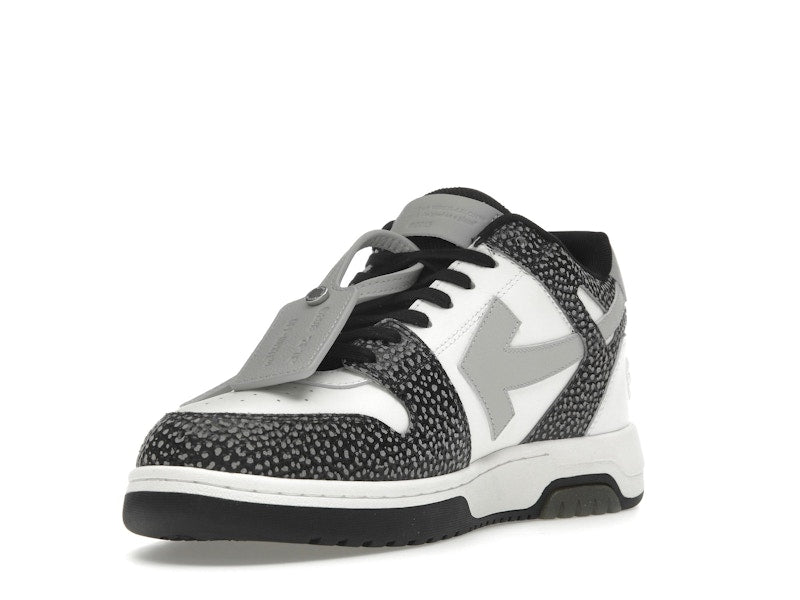 OFF-WHITE Out Of Office OOO Low Tops Black Grey with Dots