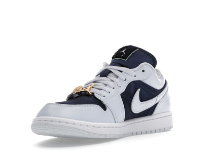 Jordan 1 Low SE Football Grey White Gym Red Midnight Navy (Women's)
