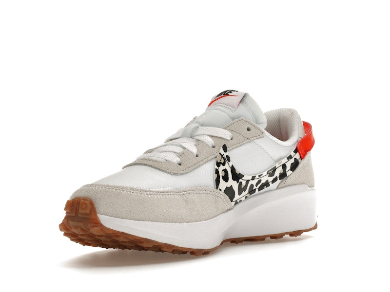 Nike Waffle Debut White Team Orange Leopard (Women's)
