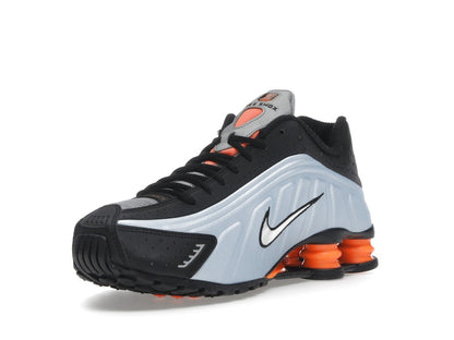 Nike Shox R4 Blue Tint Total Orange Black Metallic Silver (Women's)