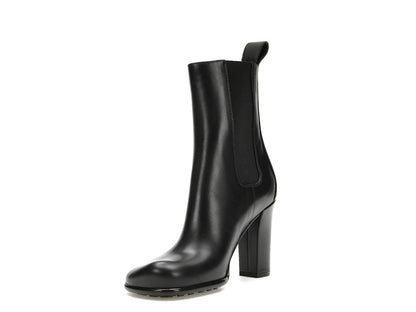 Bottega Veneta Storm Moulded Toe Leather Chelsea Boot Black (Women's)