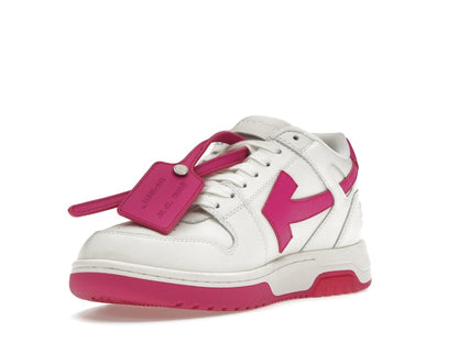 OFF-WHITE Out Of Office Calf Leather White Fuchsia (Women's)