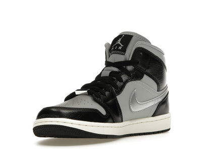 Jordan 1 Mid SE Black Metallic Silver (Women's)