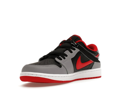 Jordan 1 Low Flyease Fire Red Cement Grey