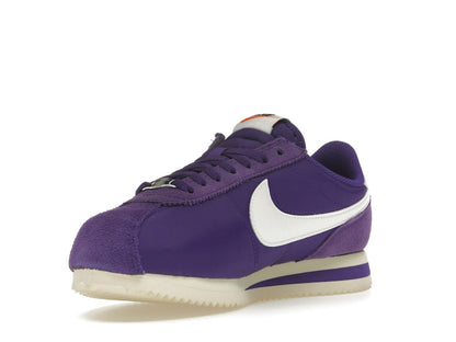 Nike Cortez Textile Field Purple Alabaster Safety Orange Summit White (Women's)