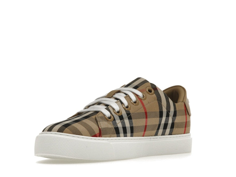 Burberry Vintage Check and Leather Sneakers Archive Beige Check Toe (Women's)