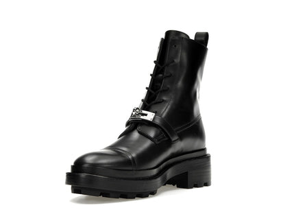 Hermes Funk Ankle Boot Noir Calfskin Leather
