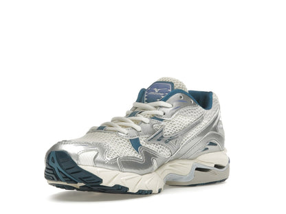 Mizuno Wave Rider 10 White Silver Blue