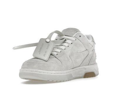 OFF-WHITE Out Of Office OOO Low Tops Vintage Suede Destressed White