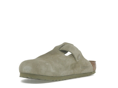 Birkenstock Boston Suede Faded Khaki