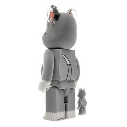 Bearbrick Tom and Jerry: Tom Flocky 100% & 400% Set
