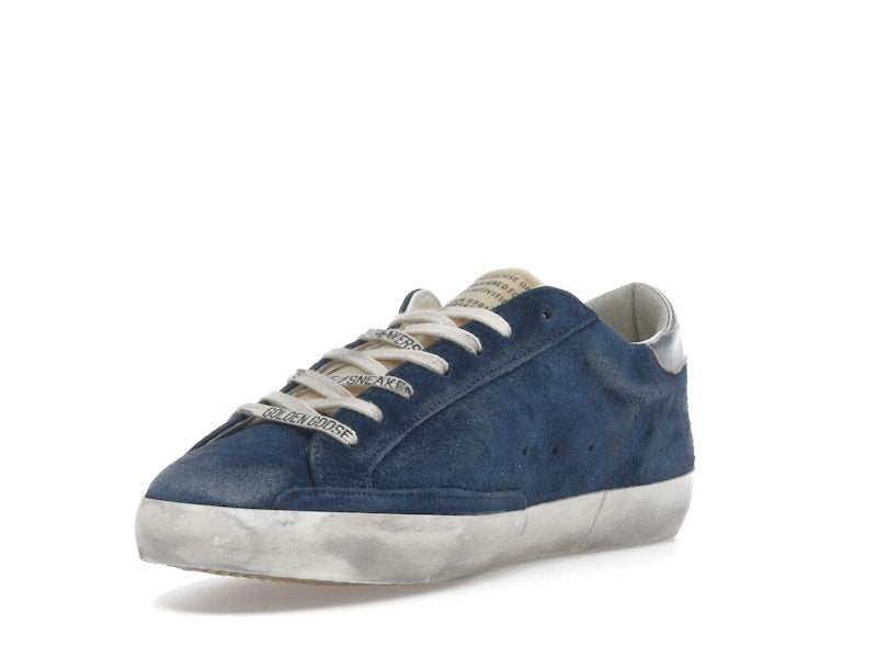 Golden Goose Super-Star Aviator Blue Cream Silver