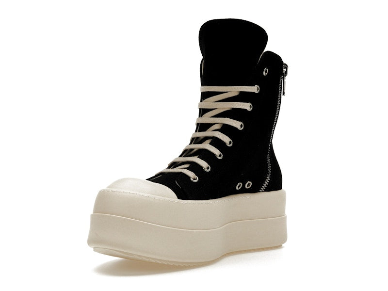 Rick Owens DRKSHDW Mega Bumper Canvas Sneaks Black Milk