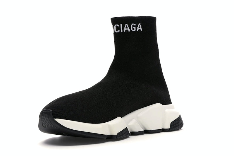 Balenciaga Speed Sock Slip-On Black White