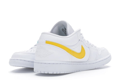 Jordan 1 Low White Multi-Color Swoosh