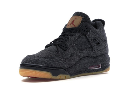 Jordan 4 Retro Levi's Black (GS) (Blank Tag)