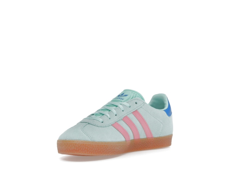 adidas Gazelle Clear Mint Bliss Pink Bright Blue (GS)