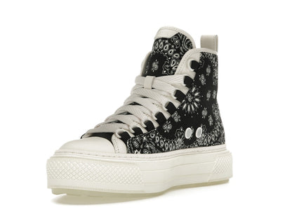 AMIRI Bandana Court Hi-top Sneaker Black White (Women's)