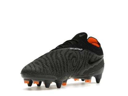 Nike Gripknit Phantom GX Elite SG-Pro Anti-Clog Traction Black Dark Smoke Grey Total Orange
