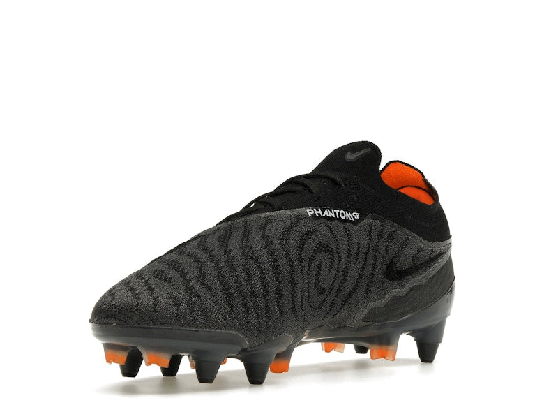 Nike Gripknit Phantom GX Elite SG-Pro Anti-Clog Traction Black Dark Smoke Grey Total Orange