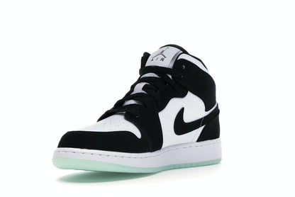 Jordan 1 Mid White Black Teal Tint (GS)