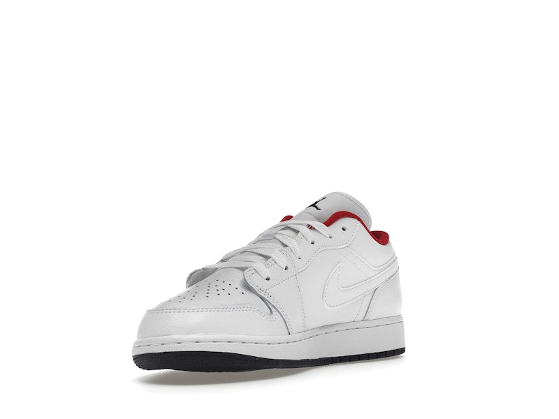 Jordan 1 Low White Gym Red Black (GS)