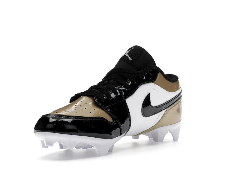 Jordan 1 Low TD Cleat Patent Gold Toe