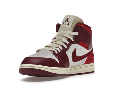 Jordan 1 Mid SE Tiki Leaf Team Red (Women's)