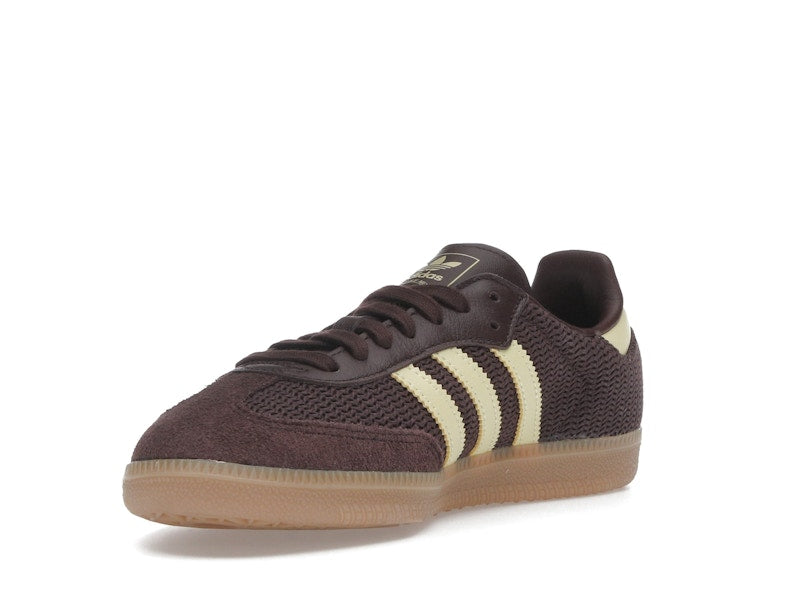adidas Samba OG Shadow Brown Powder Yellow (Women's)