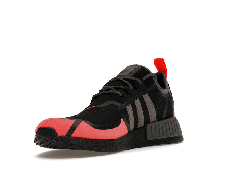 adidas NMD R1 Core Black Solar Red Grey
