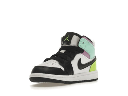 Jordan 1 Mid Pastel Black Toe (PS)