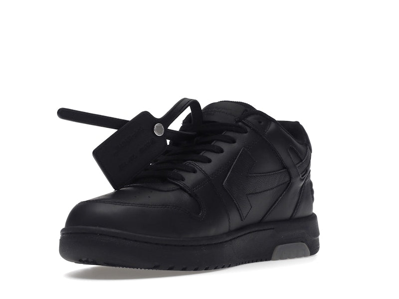 OFF-WHITE Out Of Office OOO "For Walking" Low Tops Black White
