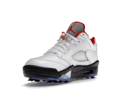 Jordan 5 Retro Low Golf Fire Red (Silver Tongue)