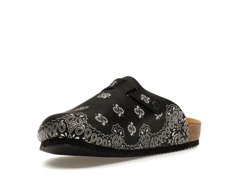Bravest Studios Suede Paisley Clogs Black