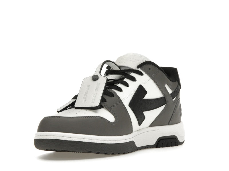 OFF-WHITE Out Of Office OOO Low Tops Dark Gray Black