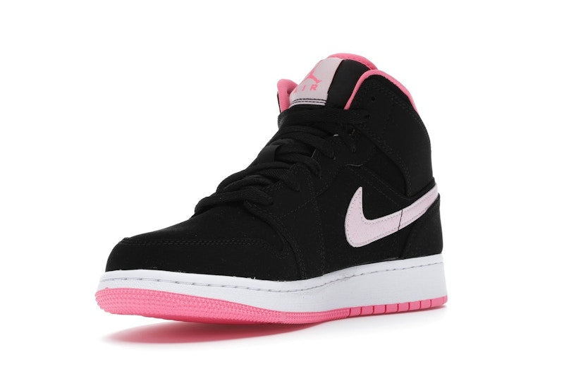 Jordan 1 Mid Black Digital Pink (GS)