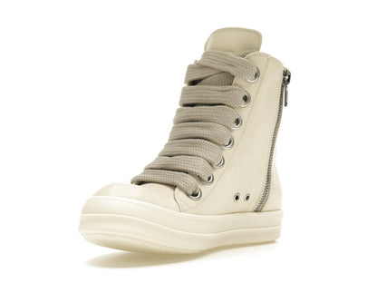 Rick Owens Lido High Sneaks Jumbo Laced Milk