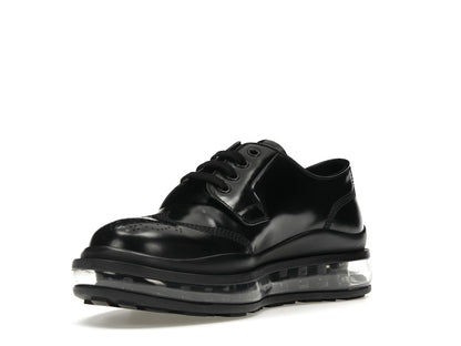 Prada Lace-Up Derby Black Brushed Leather