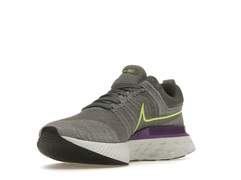 Nike React Infinity Run Flyknit 2 Grey Volt Wild Berry