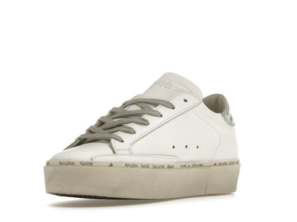 Golden Goose Hi Star White Glitter Star Mirror Heel (Women's)