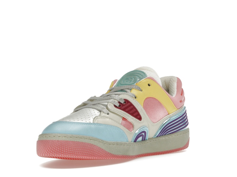 Gucci Basket Low-Top Sneaker Light Blue Demetra Pink (Women's)